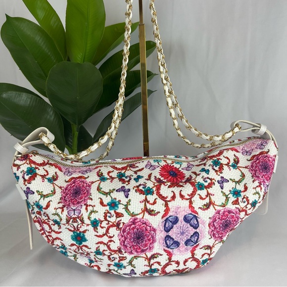 Rose Colorful Rainbow Pattern Print Crossbody Bags